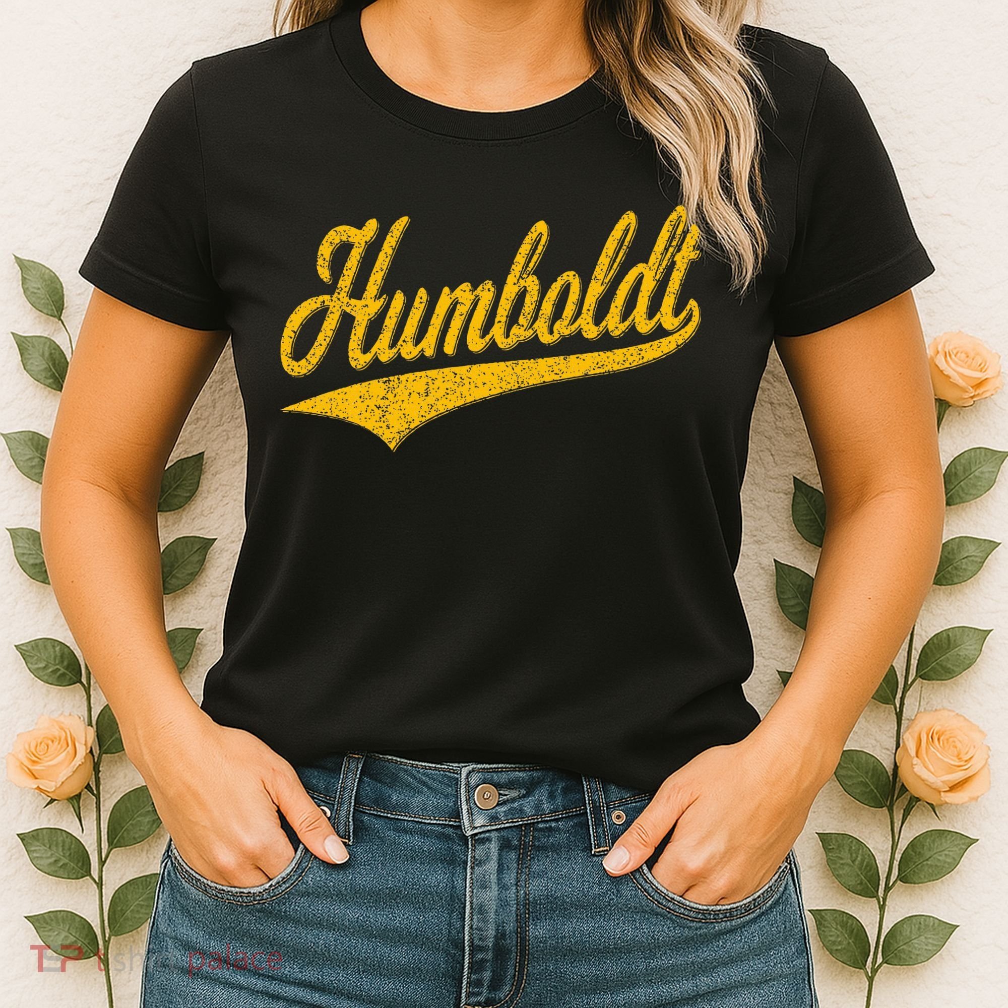 Humboldt County Ca Varsity Script Classic Sports Jersey Women's T-Shirt