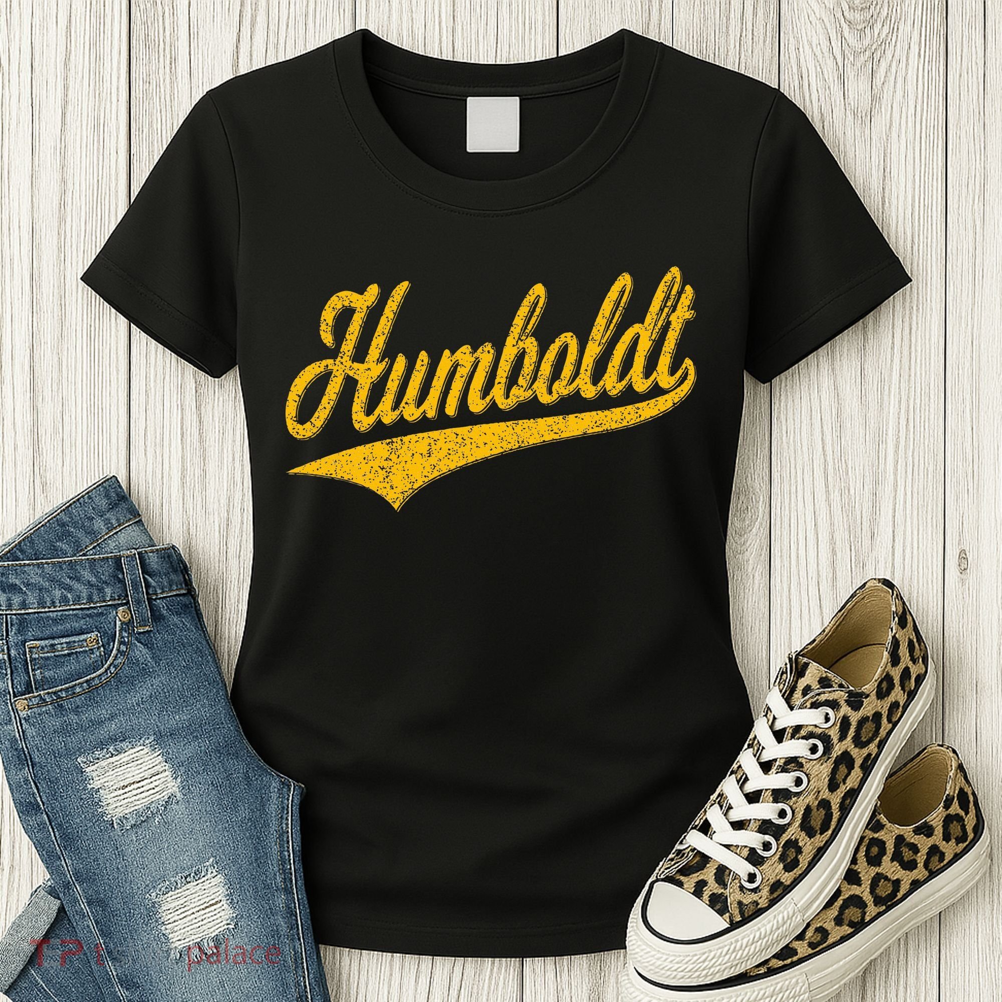 Humboldt County Ca Varsity Script Classic Sports Jersey Women's T-Shirt