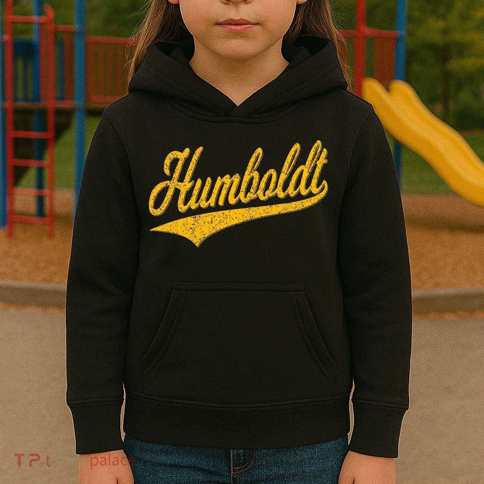 Humboldt County Ca Varsity Script Classic Sports Jersey Kids Hoodie