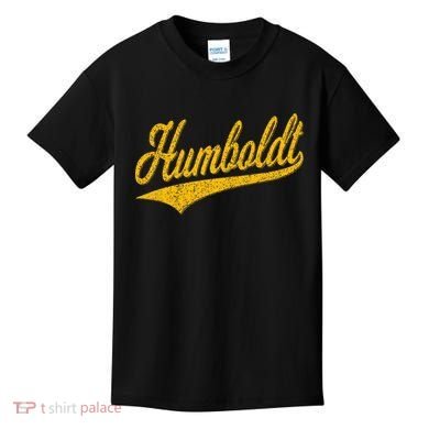 Humboldt County Ca Varsity Script Classic Sports Jersey Kids T-Shirt