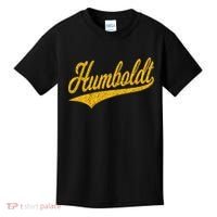 Humboldt County Ca Varsity Script Classic Sports Jersey Kids T-Shirt thumb 0