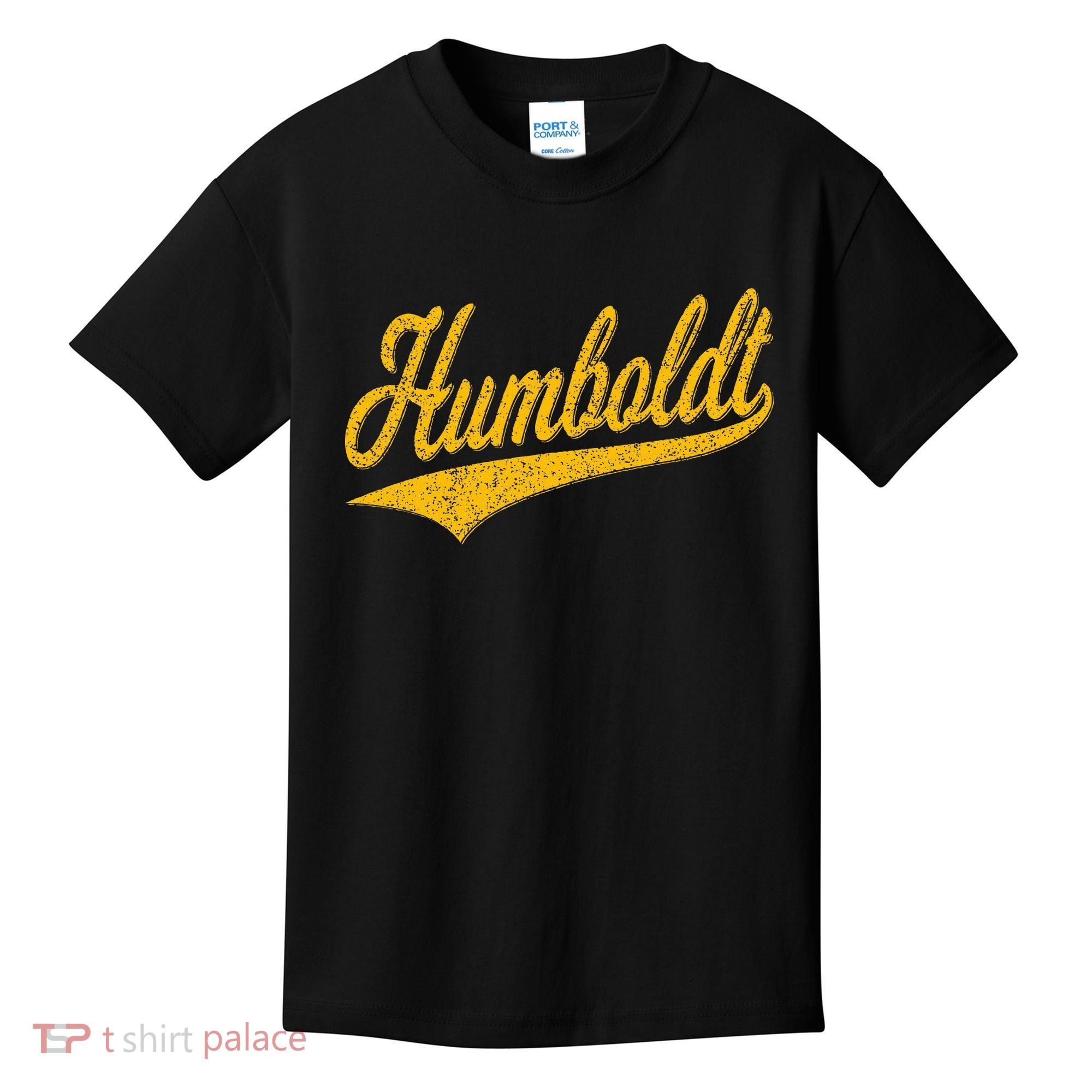 Humboldt County Ca Varsity Script Classic Sports Jersey Kids T-Shirt