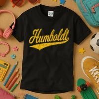 Humboldt County Ca Varsity Script Classic Sports Jersey Kids T-Shirt thumb 3
