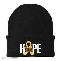 Hope Childhood Cancer Awareness Butterfly Ribbon Beanie thumb 0