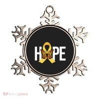 Hope Childhood Cancer Awareness Butterfly Ribbon Ornament thumb 0