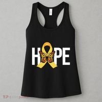 Hope Childhood Cancer Awareness Butterfly Ribbon Women's Tank Top thumb 3