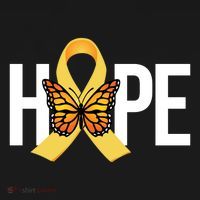 Hope Childhood Cancer Awareness Butterfly Ribbon Women's Tank Top thumb 5