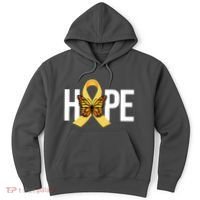 Hope Childhood Cancer Awareness Butterfly Ribbon Hoodie thumb 0