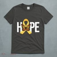 Hope Childhood Cancer Awareness Butterfly Ribbon T-Shirt thumb 5
