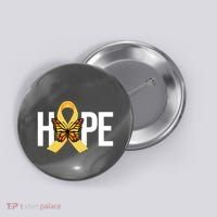 Hope Childhood Cancer Awareness Butterfly Ribbon Button thumb 0