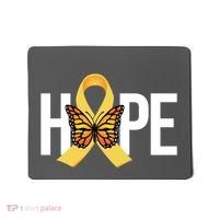 Hope Childhood Cancer Awareness Butterfly Ribbon Mousepad thumb 0