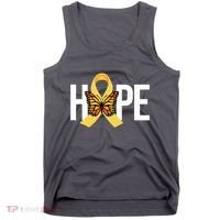 Hope Childhood Cancer Awareness Butterfly Ribbon Tank Top thumb 0
