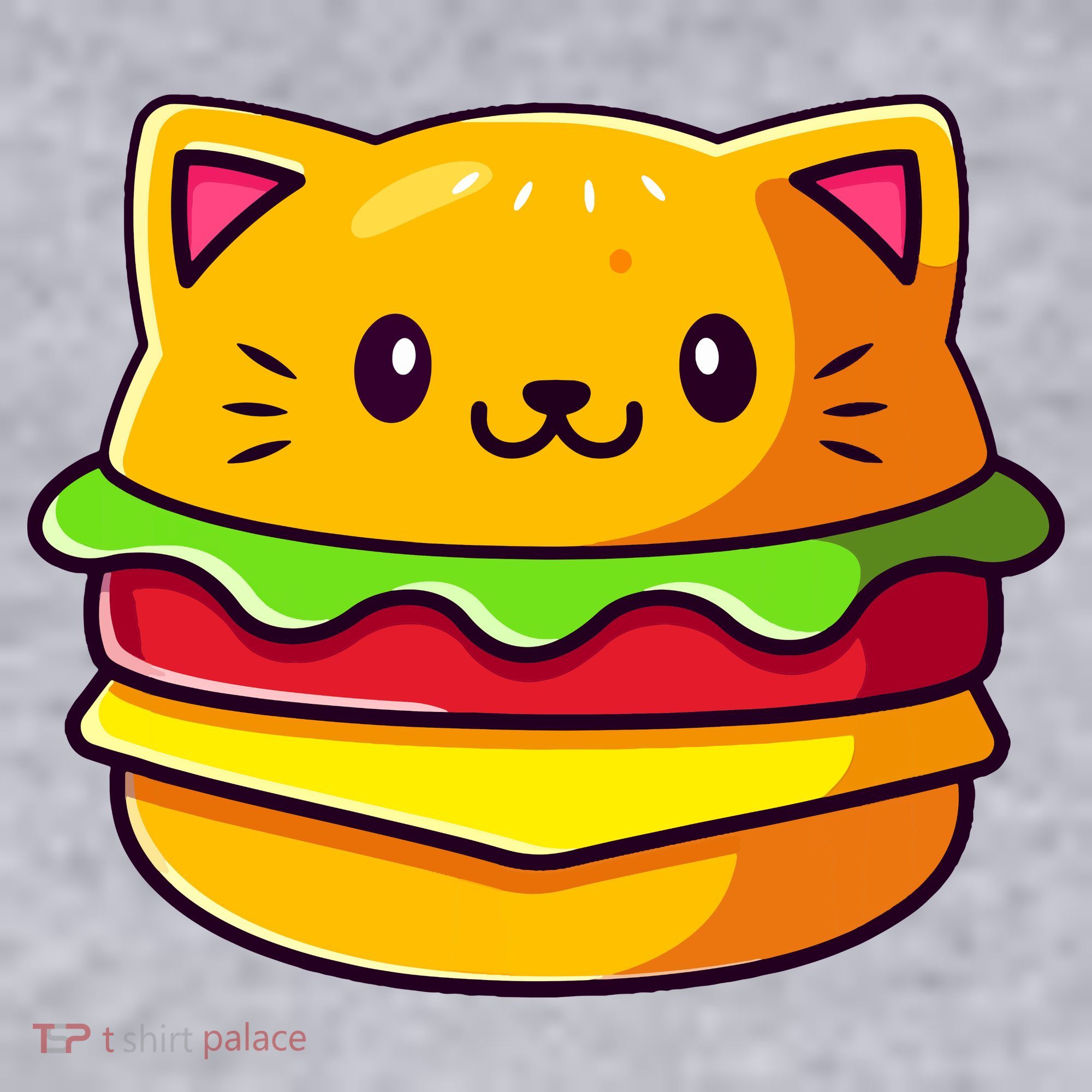 Hamburger Cat Catburger Funny Burger Cat Lover Foodie Women's Sweatshirt