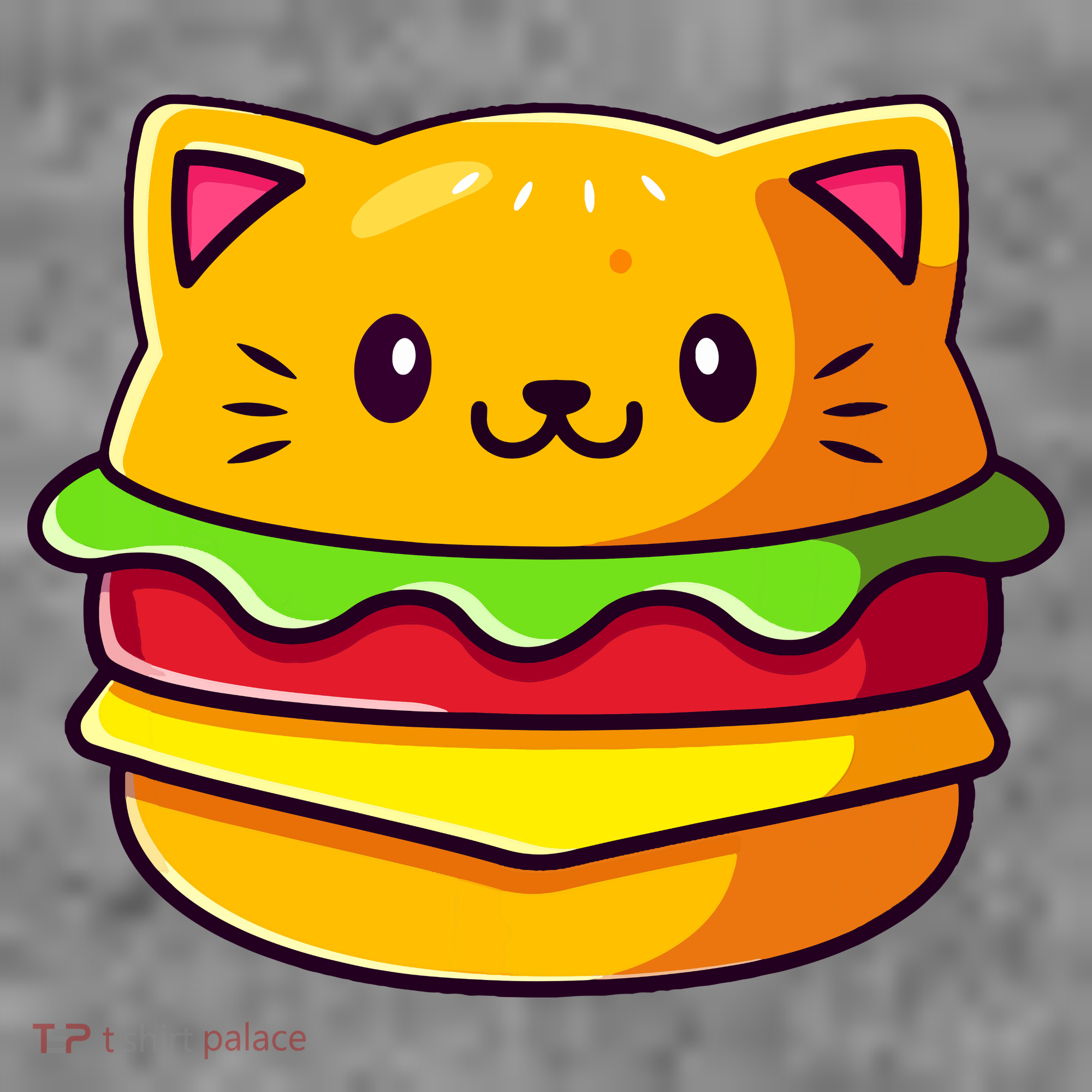 Hamburger Cat Catburger Funny Burger Cat Lover Foodie Toddler Hoodie