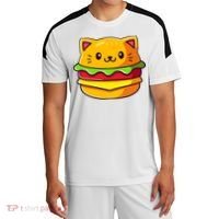 Hamburger Cat Catburger Funny Burger Cat Lover Foodie Sport-Tek Competitor United Soccer Jersey thumb 0