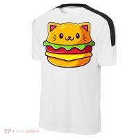 Hamburger Cat Catburger Funny Burger Cat Lover Foodie Sport-Tek Competitor United Soccer Jersey thumb 2