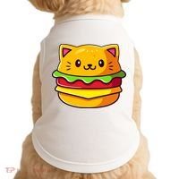 Hamburger Cat Catburger Funny Burger Cat Lover Foodie Doggie Tank thumb 0
