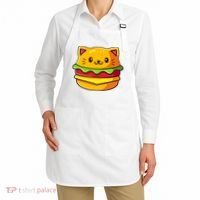 Hamburger Cat Catburger Funny Burger Cat Lover Foodie Apron thumb 2