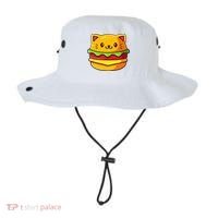 Hamburger Cat Catburger Funny Burger Cat Lover Foodie Bucket Hat thumb 0