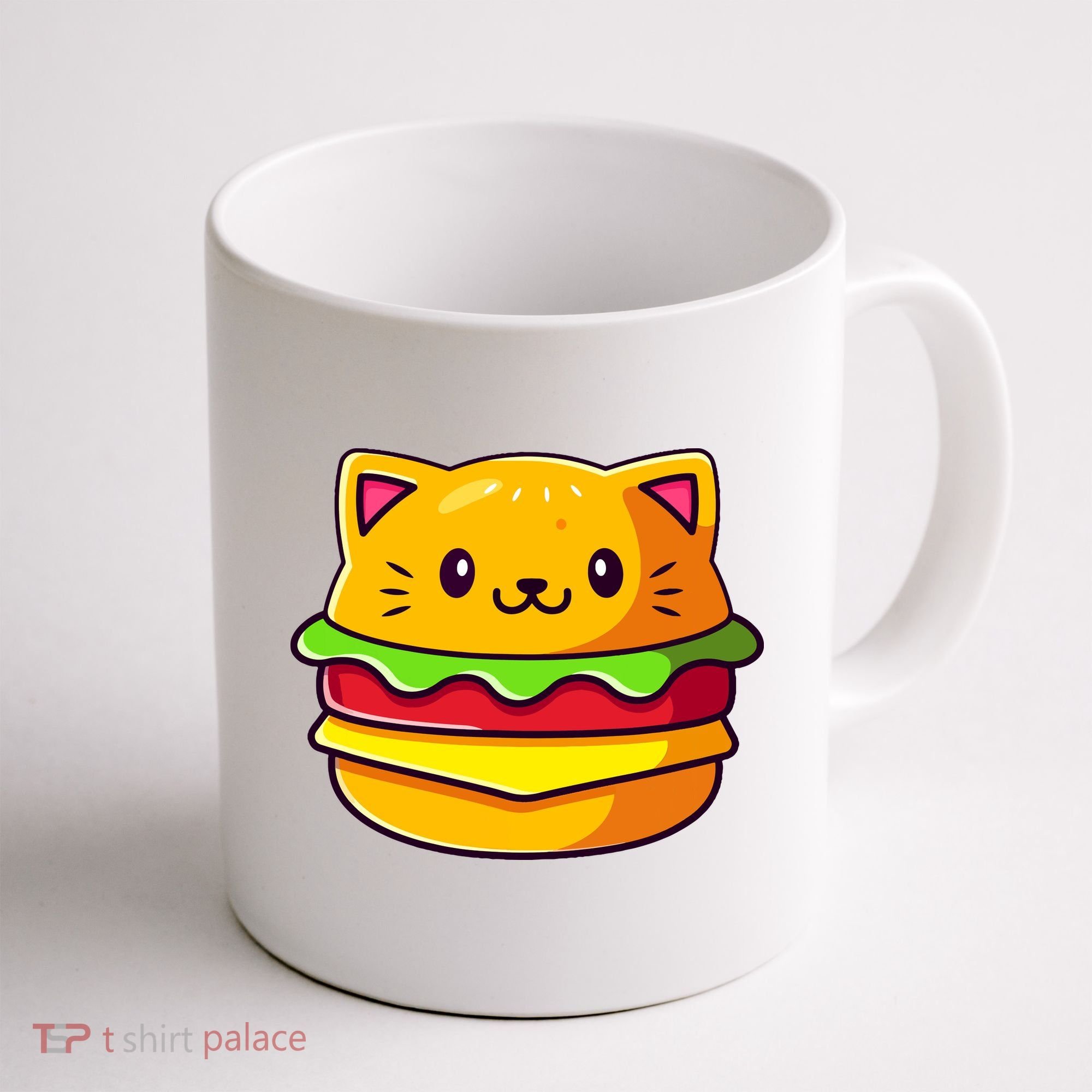 Hamburger Cat Catburger Funny Burger Cat Lover Foodie Coffee Mug