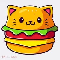 Hamburger Cat Catburger Funny Burger Cat Lover Foodie Women's Hoodie thumb 2