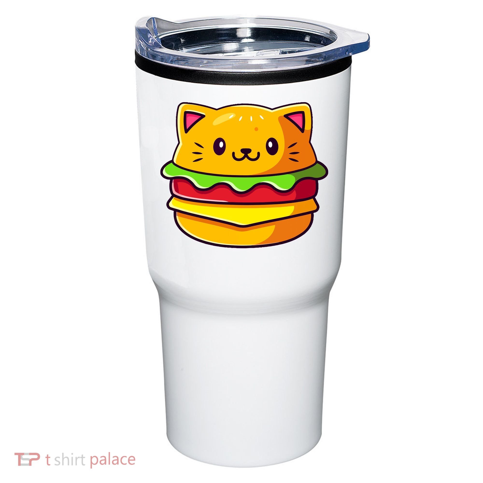 Hamburger Cat Catburger Funny Burger Cat Lover Foodie Tumbler