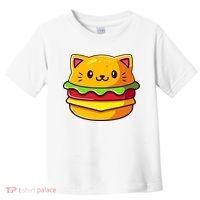 Hamburger Cat Catburger Funny Burger Cat Lover Foodie Toddler T-Shirt thumb 0