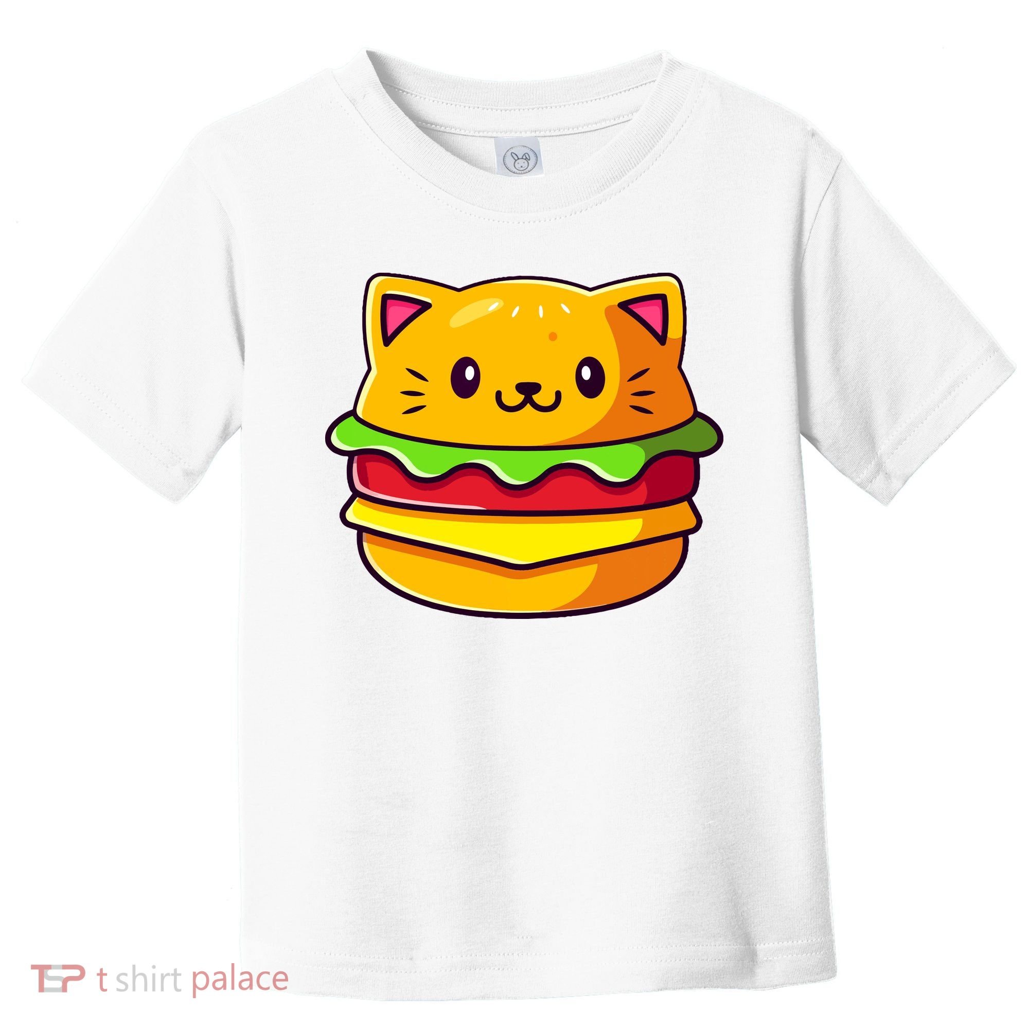 Hamburger Cat Catburger Funny Burger Cat Lover Foodie Toddler T-Shirt