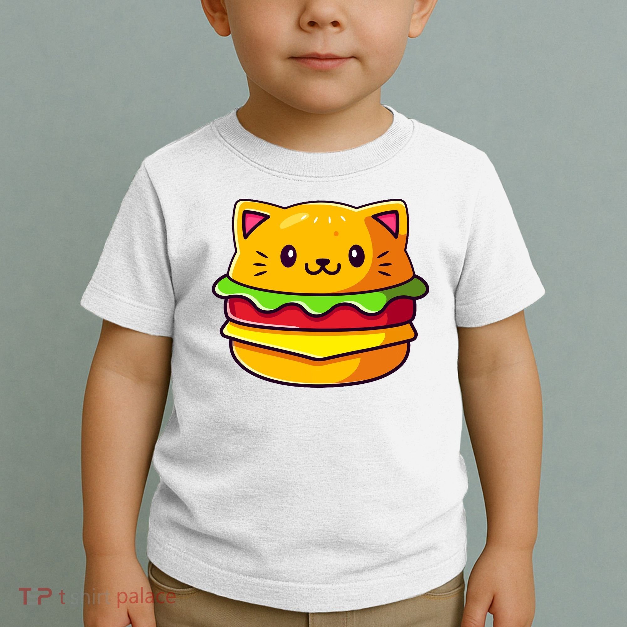 Hamburger Cat Catburger Funny Burger Cat Lover Foodie Toddler T-Shirt