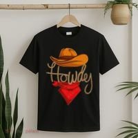 Howdy Cowboy Cowgirl Western Country Rodeo Howdy T-Shirt thumb 2