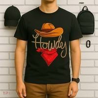 Howdy Cowboy Cowgirl Western Country Rodeo Howdy T-Shirt thumb 6