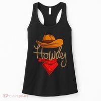 Howdy Cowboy Cowgirl Western Country Rodeo Howdy Women's Tank Top thumb 0