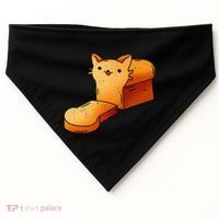 Halloween Costume Cat Loaf Lazy Funny Bread Kitten Kitty USA-Made Doggie Bandana thumb 0