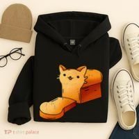 Halloween Costume Cat Loaf Lazy Funny Bread Kitten Kitty Hoodie thumb 4