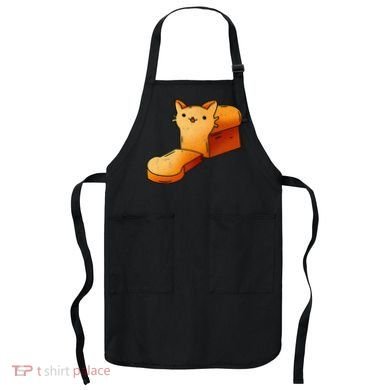 Halloween Costume Cat Loaf Lazy Funny Bread Kitten Kitty Apron