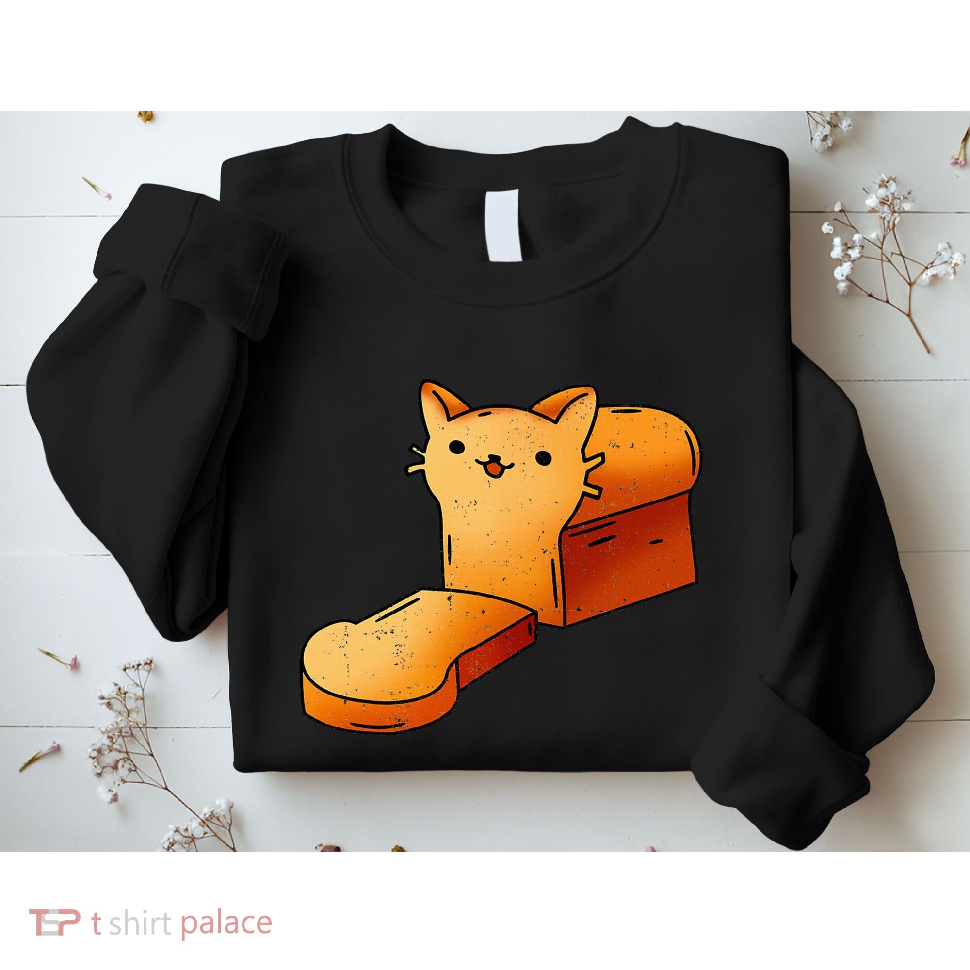Halloween Costume Cat Loaf Lazy Funny Bread Kitten Kitty Sweatshirt