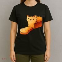 Halloween Costume Cat Loaf Lazy Funny Bread Kitten Kitty T-Shirt thumb 4