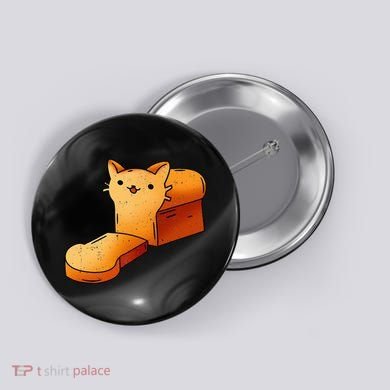 Halloween Costume Cat Loaf Lazy Funny Bread Kitten Kitty Button
