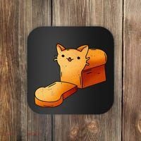 Halloween Costume Cat Loaf Lazy Funny Bread Kitten Kitty Coaster thumb 0