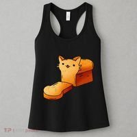 Halloween Costume Cat Loaf Lazy Funny Bread Kitten Kitty Women's Tank Top thumb 3
