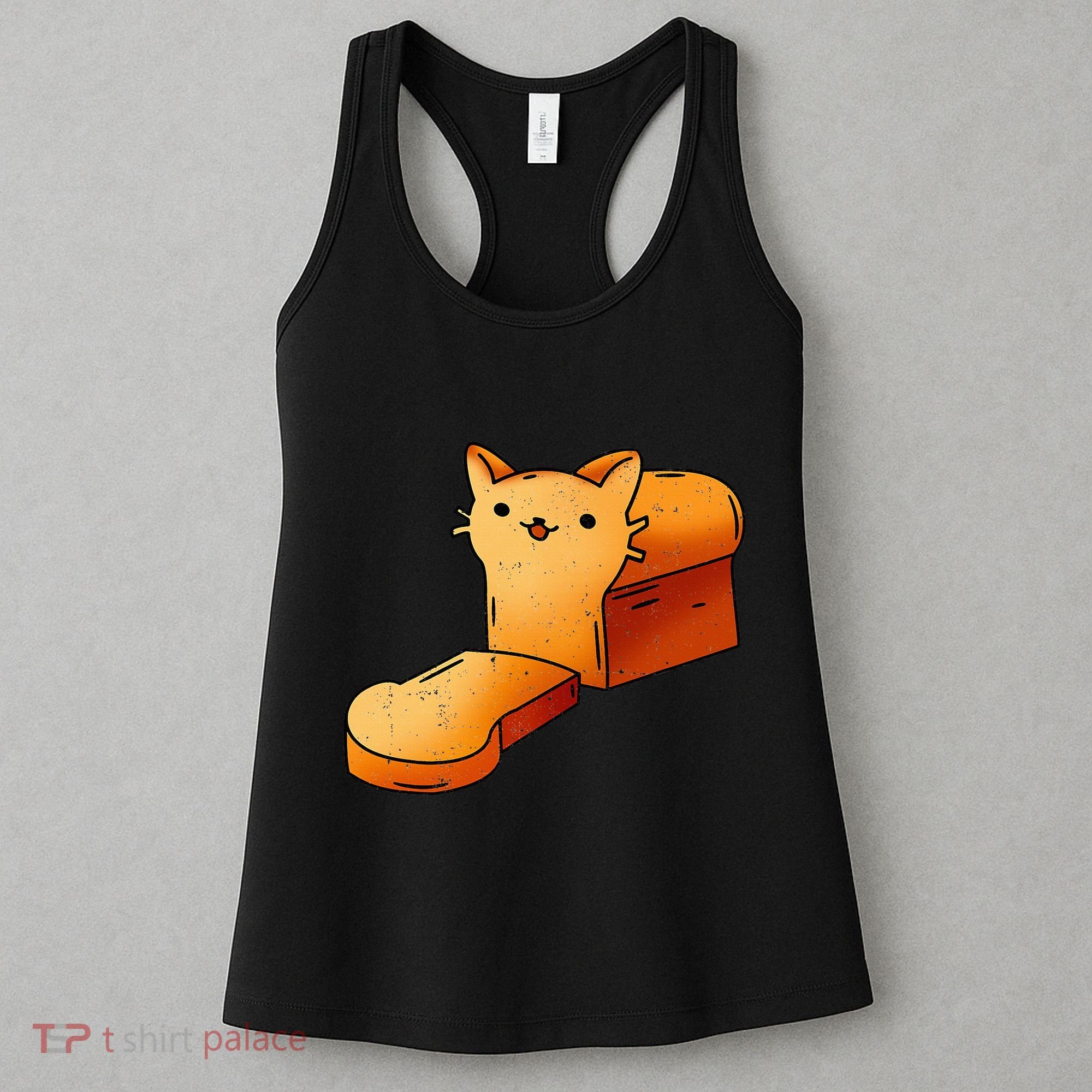 Halloween Costume Cat Loaf Lazy Funny Bread Kitten Kitty Women's Tank Top