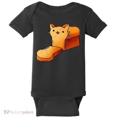 Halloween Costume Cat Loaf Lazy Funny Bread Kitten Kitty Baby Bodysuit