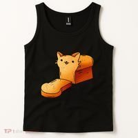 Halloween Costume Cat Loaf Lazy Funny Bread Kitten Kitty Tank Top thumb 2
