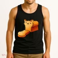 Halloween Costume Cat Loaf Lazy Funny Bread Kitten Kitty Tank Top thumb 3