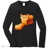 Halloween Costume Cat Loaf Lazy Funny Bread Kitten Kitty Women's Long Sleeve Shirt thumb 0