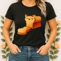 Halloween Costume Cat Loaf Lazy Funny Bread Kitten Kitty Women's T-Shirt thumb 2