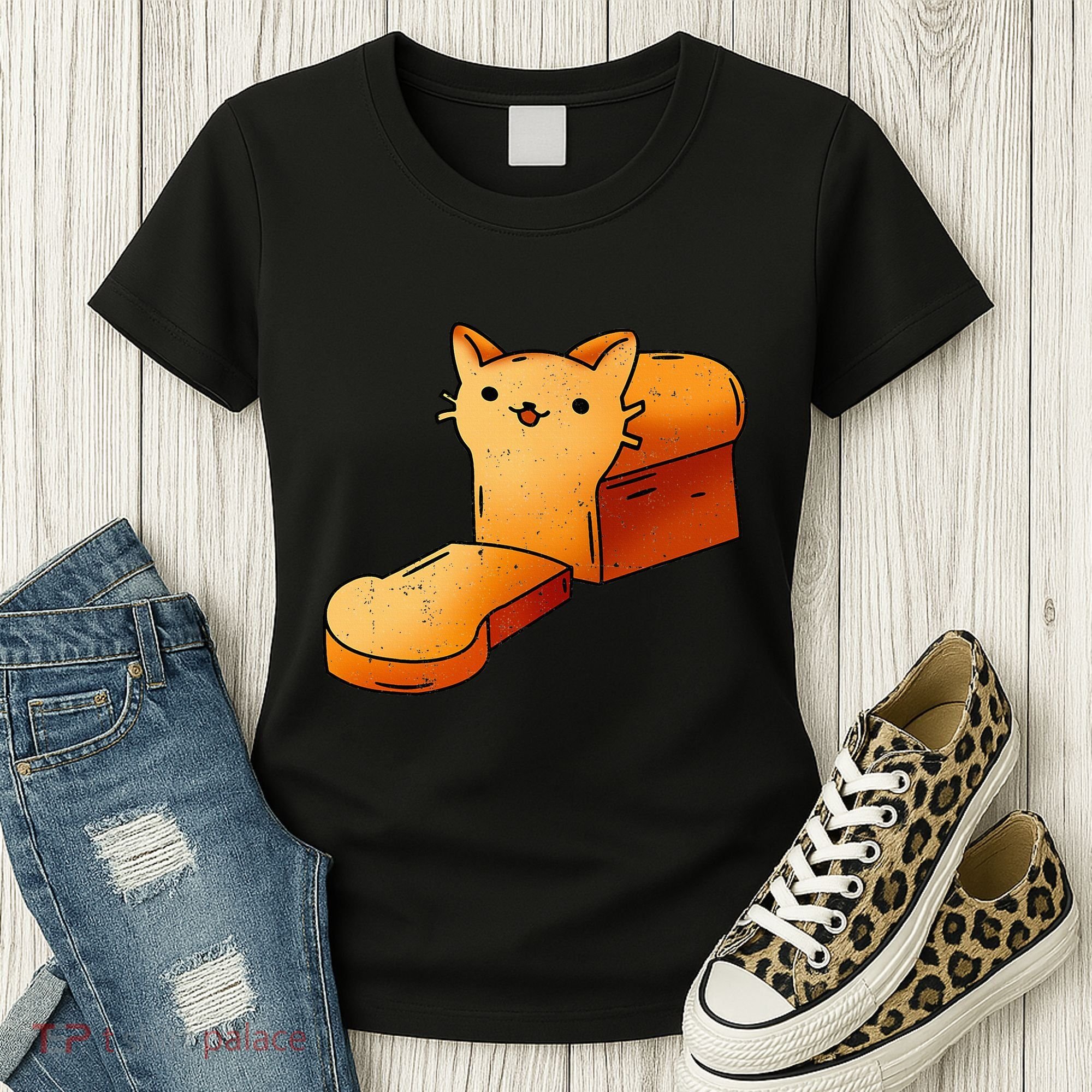 Halloween Costume Cat Loaf Lazy Funny Bread Kitten Kitty Women's T-Shirt