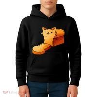 Halloween Costume Cat Loaf Lazy Funny Bread Kitten Kitty Kids Hoodie thumb 4