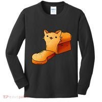 Halloween Costume Cat Loaf Lazy Funny Bread Kitten Kitty Kids Long Sleeve Shirt thumb 0