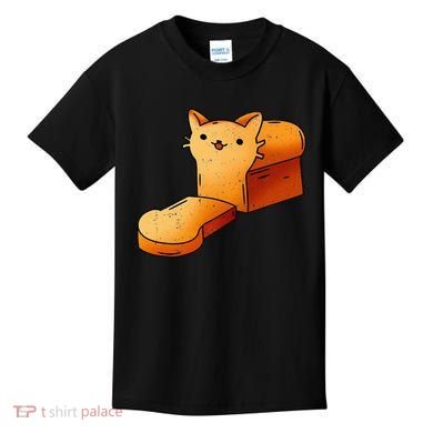 Halloween Costume Cat Loaf Lazy Funny Bread Kitten Kitty Kids T-Shirt